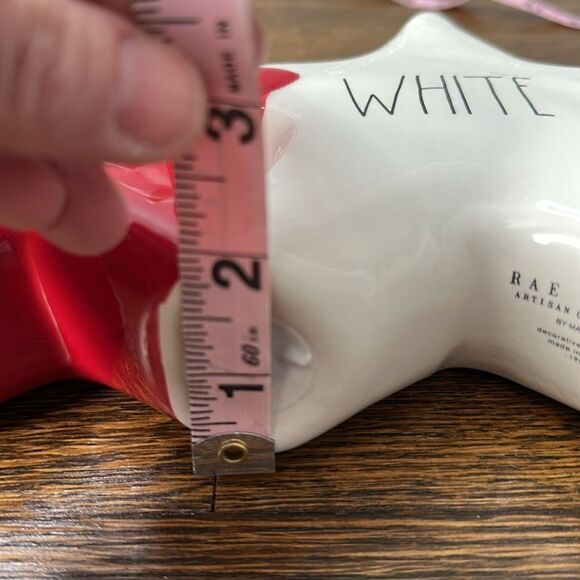 Brand new Rae Dunn Red, White & Blue Star Ceramic Decor - Picture 4 of 6